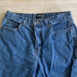 style & co medium wash high rise jeans